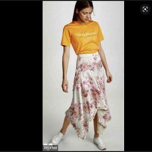 HOFMANN Copenhagen Jolie Silk Linen Floral Maxi Skirt